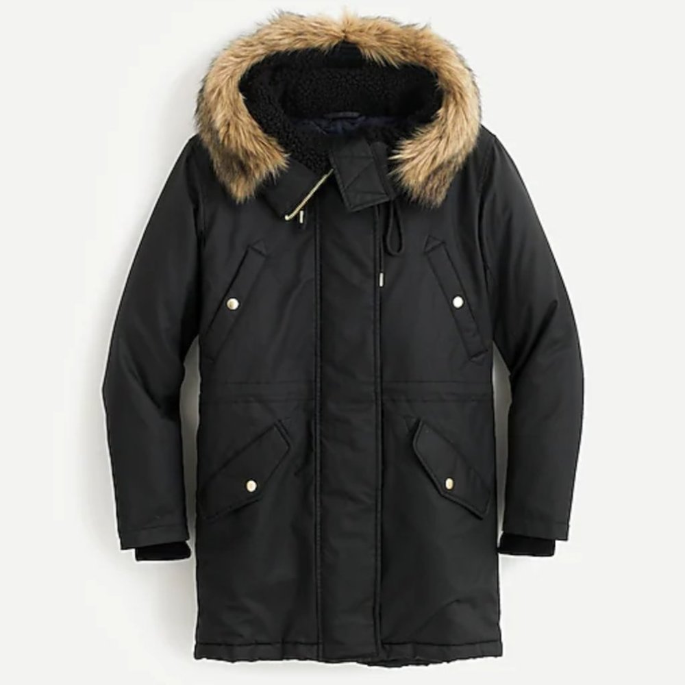 JCREW Perfect winter parka with eco-friendly PrimaLoft